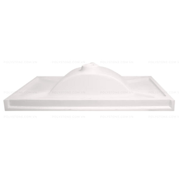 Cultured Marble Integrated Vanity top Single Bowl, 37''x22'' Pure White - Image 5