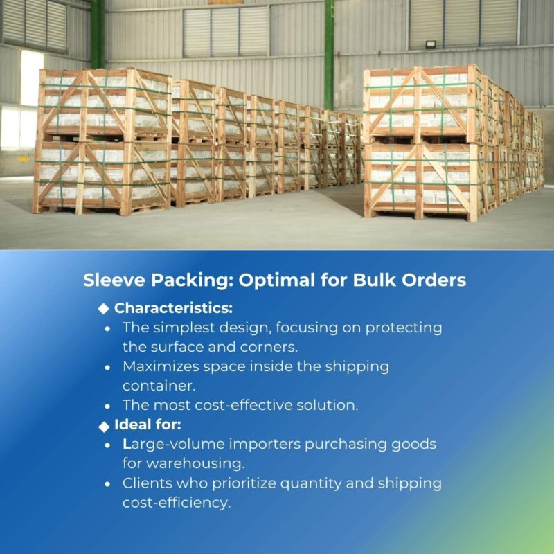 Sleeve Packing: Cost-Effective Cultured Marble Vanity Top Packaging Solutions