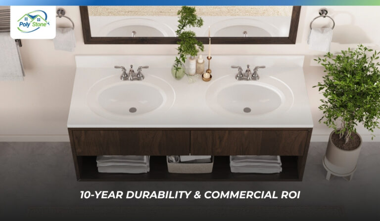 Read more about the article Will Cultured Marble Vanity Tops Yellow or Crack? A Durability & ROI Guide for US Commercial Projects